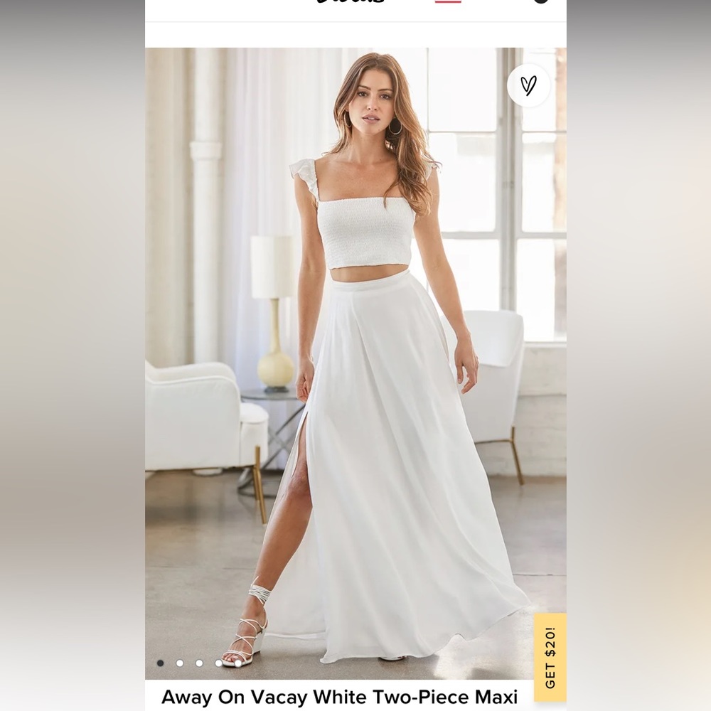 2 piece maxi dress